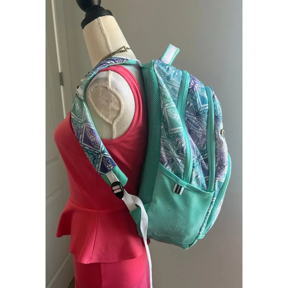 High Sierra Backpack in Aqua Blue Green Purple Hiking School Travel Laptop Gym‎